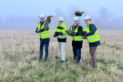 Första spadtaget nya Blåljusstationen i Hörby Kommun